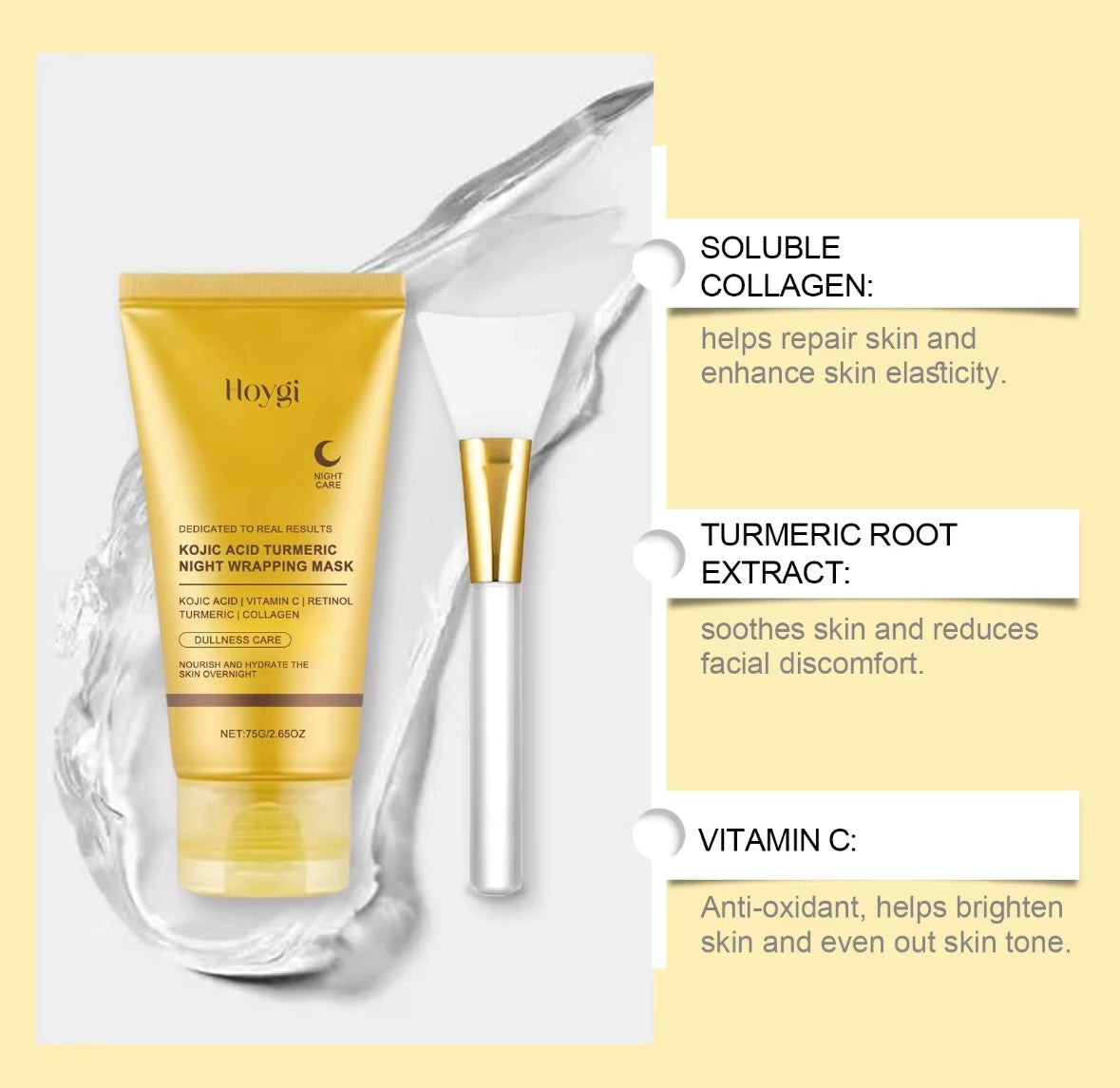 Kojic Acid Turmeric Night Wrapping Mask