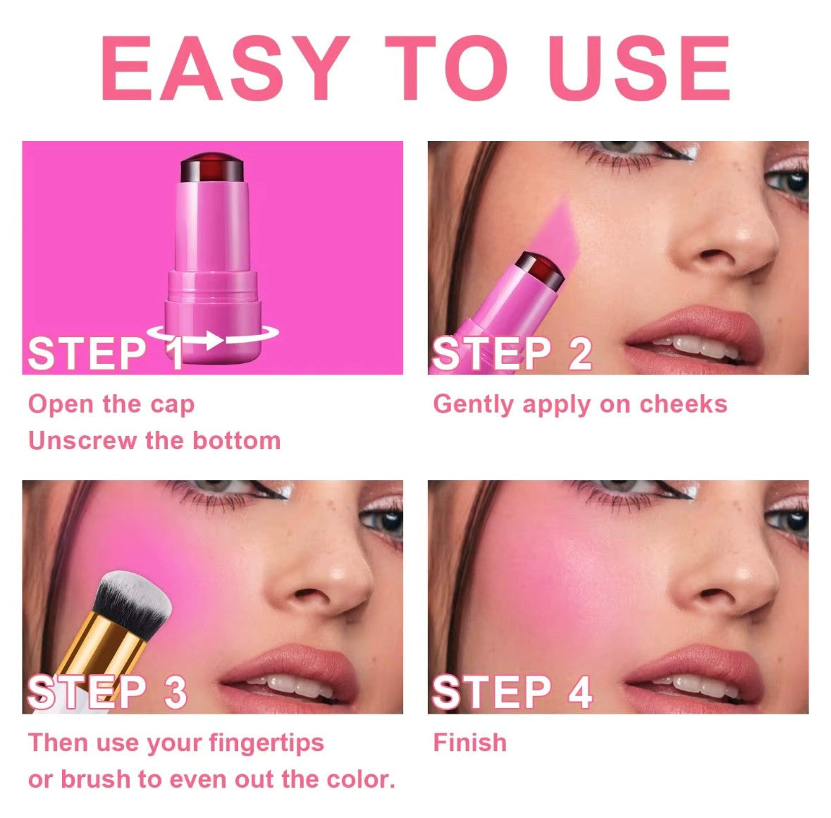 Jelly Cheek and Lip Stain with Collagen and Aloe seawater